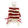 Red & Cream Velvet Bows - 8 Pack | Christmas Decor |
