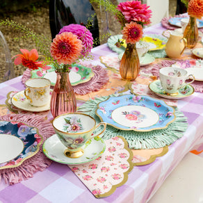 Natural Meadow Pink Raffia Placemat - 2 Pack