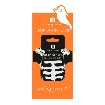Halloween Ghost Light Up LED Necklace - Display