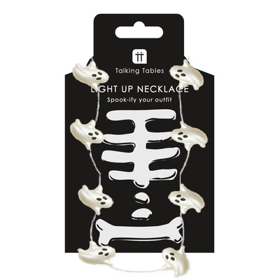 Halloween Ghost Light Up LED Necklace - Display