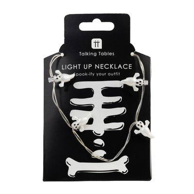 Halloween Ghost Light Up LED Necklace - Display