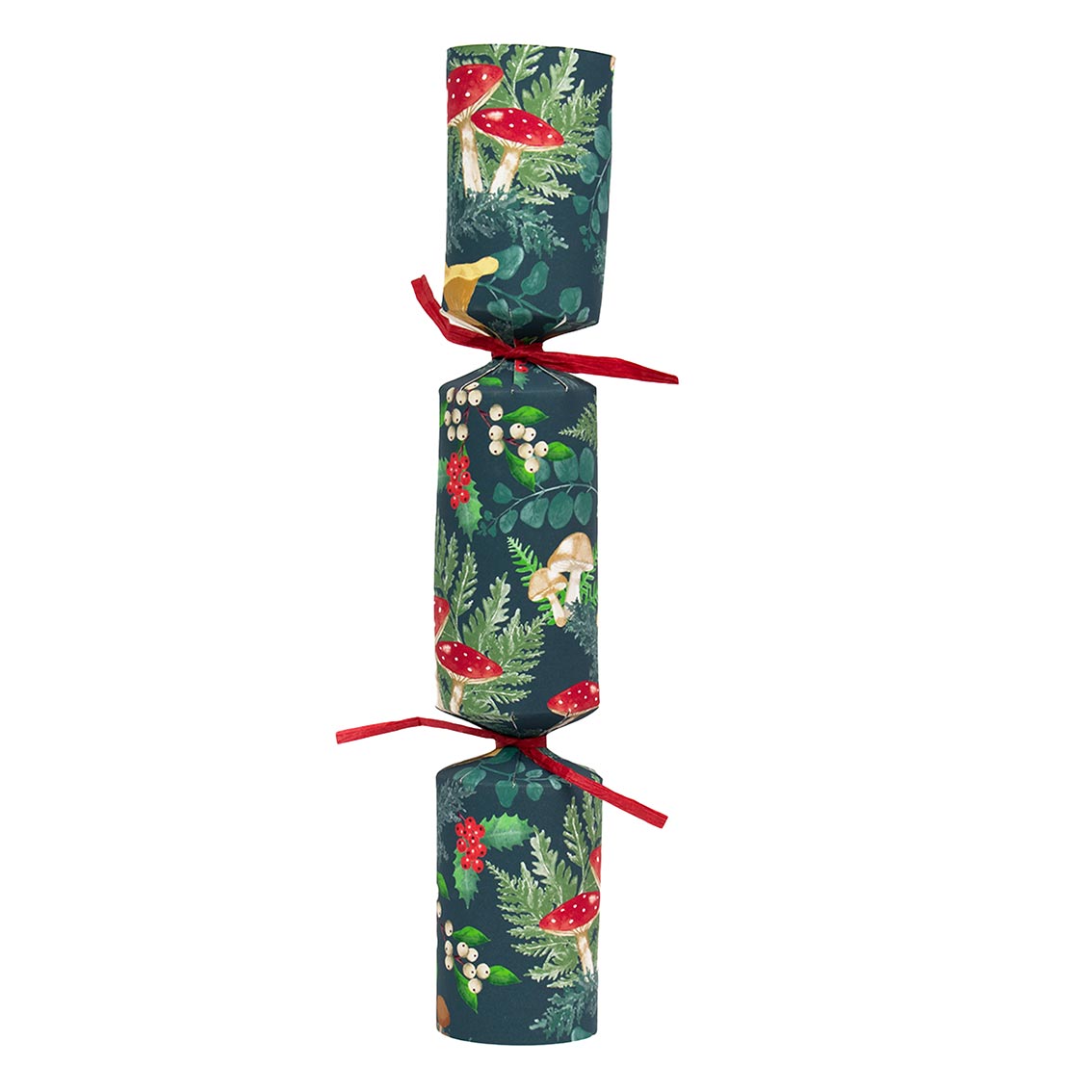 Midnight Forest Green Christmas Crackers - 6 Pack