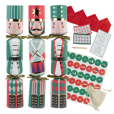 Nutcracker 2 Design Christmas Crackers - 6 Pack | Christmas Decor |