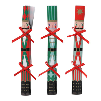 Nutcracker Christmas Saucer Crackers - 8 Pack | Christmas Decor |