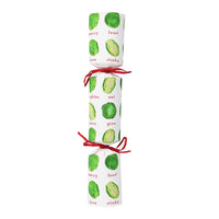 Botanical Sprout White Christmas Crackers - 6 Pack