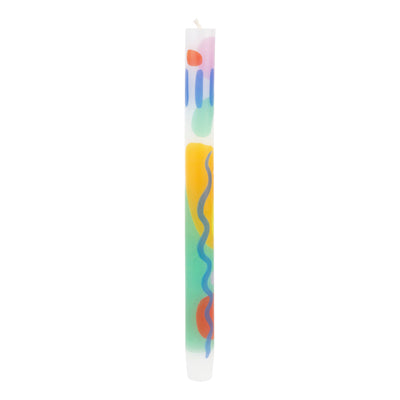 Abstract White Straight Dinner Candles - 25 Unit Display | Summer Decor |
