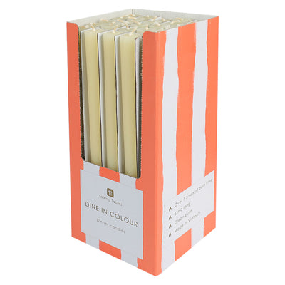 Cream Dinner Candles - POS Unit