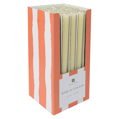 Cream Straight Dinner Candles - POS Unit