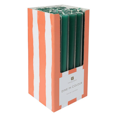 Green Straight Dinner Candles - POS Unit