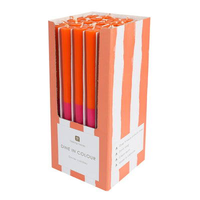 Orange & Pink Dinner Candles - POS Unit