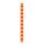 Orange Stripe Straight Dinner Candles - 25 Unit Display | Summer Decor |