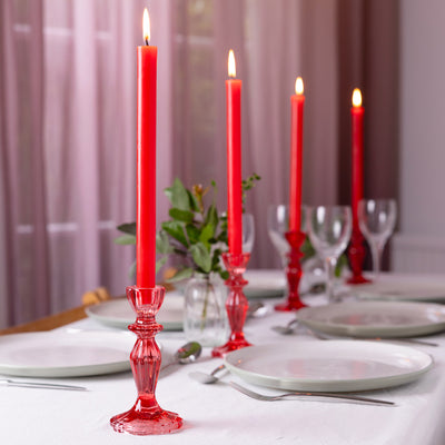 Red Straight Dinner Candles - POS Unit