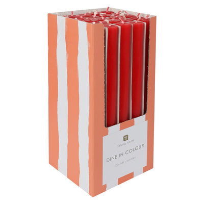 Red Straight Dinner Candles - POS Unit