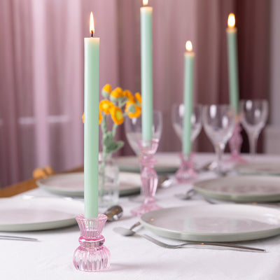 Sage Green Straight Dinner Candles - POS Unit