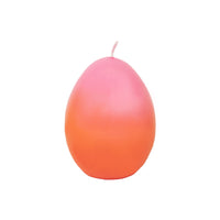 Egg Shaped Pink & Orange Candle