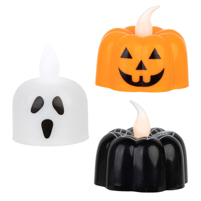 Flameless LED Halloween Tealight Candle - 6 Pack | Halloween Decor |
