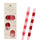 Pink & Red Stripe Dinner Candles - 4 Pack | Home Decor Gifts |