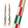 Red & Green Check Dinner Candles - 2 Pack | Christmas Candles |