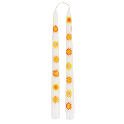 Sun Taper Candles - 2 Pack | Summer Decor |