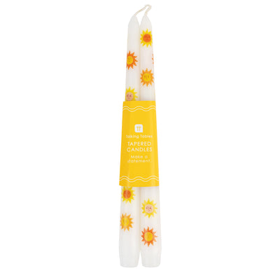 Sun Taper Candles - 2 Pack | Summer Decor |