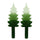 Green Christmas Tree Shaped Candles - 2 Pack | Christmas Candles |
