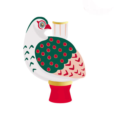 Bird Ceramic Candle Holder - 20cm