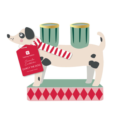 Hand-Painted Dog Candle Holder - 15cm | Home Decor |