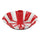 Red Stripe Scalloped Candle Holder | Christmas Candle Holders |