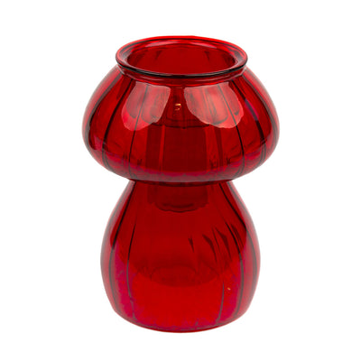 Red Mushroom Glass Candle Holder & Vase | Summer Gifts |