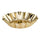 Scalloped Gold Metal Pillar Candle Holder  | Home Decor |