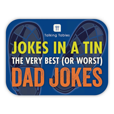 Dad Jokes in a Tin - 100 Cards, 100 Jokes -  POS Unit
