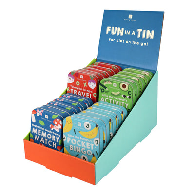 Easy Peasy Family Fun Tin Mixed POS Unit - 20 Pack