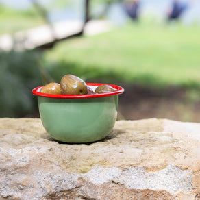 Bon Appetit Olive Enamel Bowl - 10cm