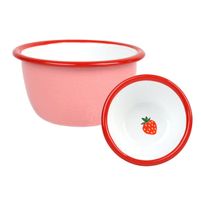 Bon Appetit Strawberry Enamel Bowl - 10cm