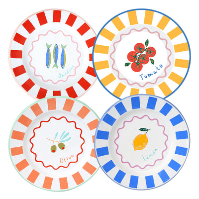 Bon Appetit Enamel Plate Starter Set - 25cm