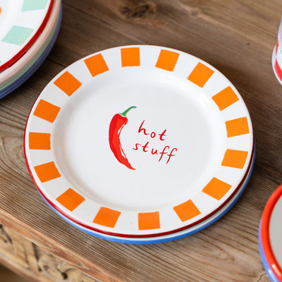 Chilli Enamel Plate - 20cm