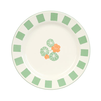 Nasturtium Enamel Plate - 20cm | Summer Dinner Plates |