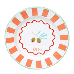 Bon Appetit Olive Enamel Plate - 25cm