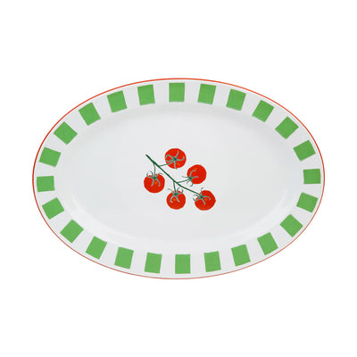 Tomato Enamel Platter - 36cm | Summer Kitchenware |