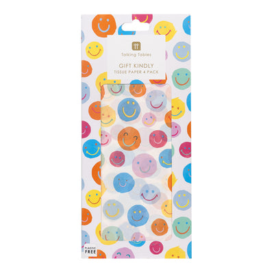 Happy Face Tissue Paper - 4 Sheets