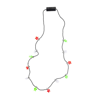 Light Up Stars LED Necklace - Display | Christmas Novelty |