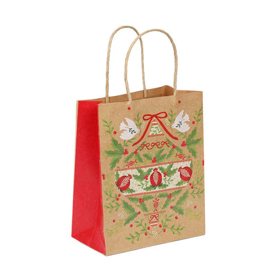 Folklore Christmas Paper Gift Bags - 8 Pack