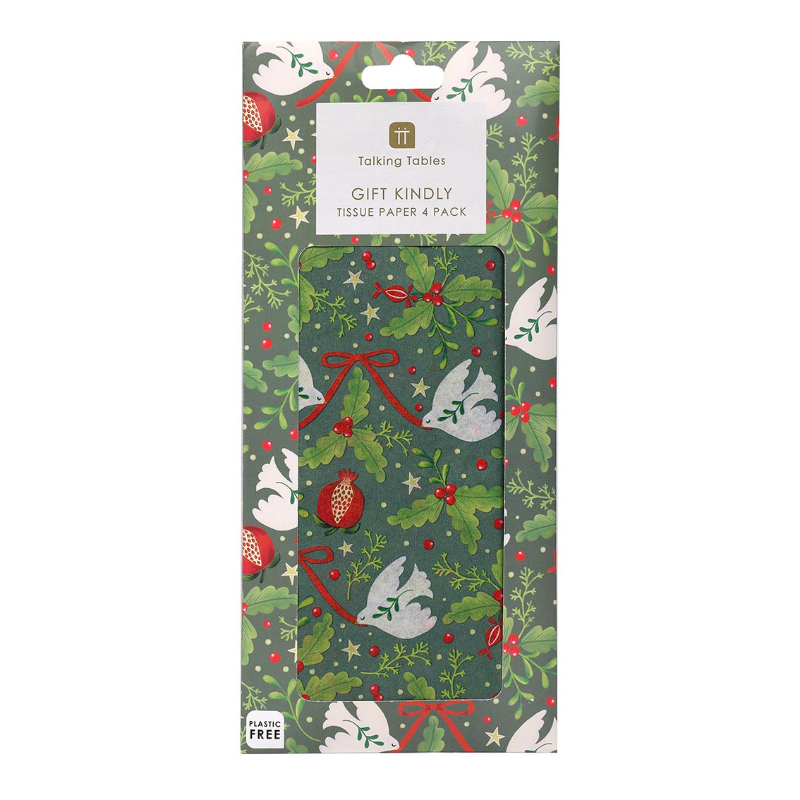 Green Folklore Christmas Tissue Paper 