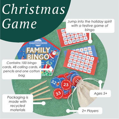 Santa Family Bingo Game - 6 Unit Display | Christmas Game |
