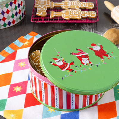 Santa Christmas Cake Tin - 23cm