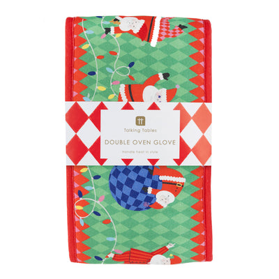 Santa Double Christmas Oven Gloves | Kitchenware |
