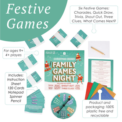 Christmas Family Games Night - 6 Games