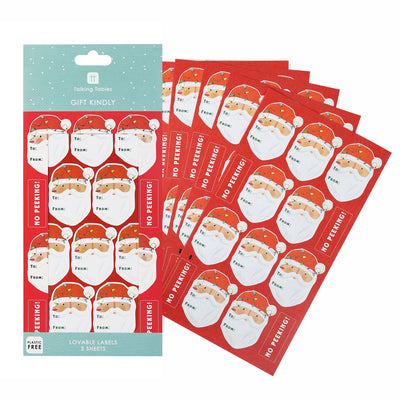 Fun Guy Santa Christmas Stickers - 70 Stickers