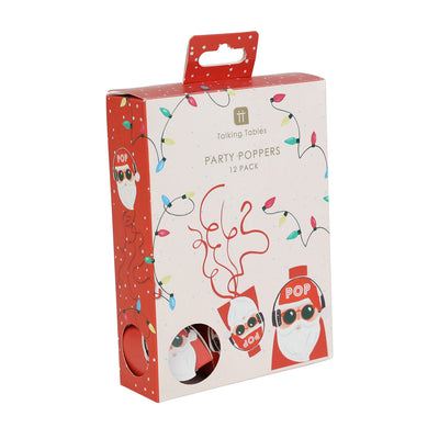 Fun Guy Santa Poppers - 12 Pack