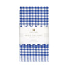 Bon Appetit Blue & White Fabric Gingham Napkins/Tea Towels - 2 Pack